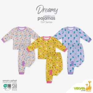 PIYAMA ANAK BIG SIZE GIRL 2 3 4 5 6 7 8 9 10 VELVET JUNIOR