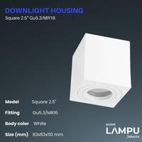 Gambar LAMPU DOWNLIGHT OUTBOW MR16 2.5INCH KOTAK BISA GANTI LAMPU - Putih, 3000K dari Pusat Lampu Jakarta Kota Administrasi Jakarta Pusat 5 Tokopedia