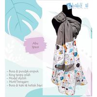Gambar Gendongan Ring Sling - Navy Roket - ABU SPACE dari Aurel Babyshop Kota Tangerang Selatan 3 Tokopedia