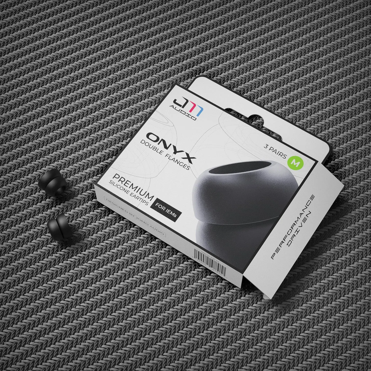 Onyx Premium Dual Flange Silicone Eartips