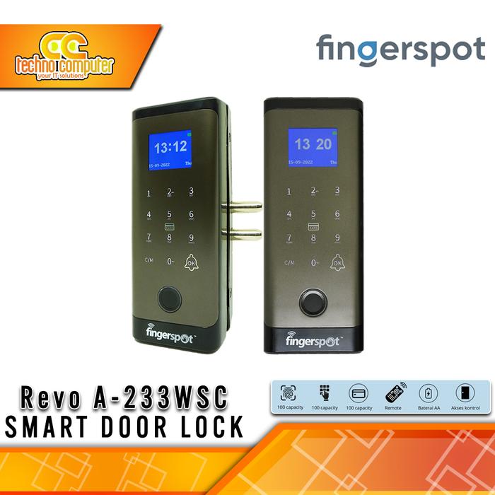 Gambar FINGERSPOT SMART DOOR LOCK Revo A-233WSC dari Techno Computer Bali Kota Denpasar Tokopedia