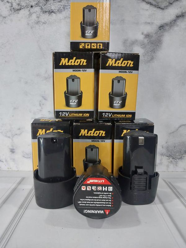 Baterai Bor Cordless Li-Ion 12 Volt Baterai Bor Electric Cordless Rechargeable batre Universal semua merk mdon edon ryu 0