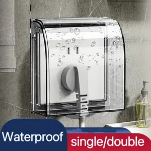 Penutup Stop Kontak Anti-Air Cover Colokan Listrik Single/Double Stop Kontak Single Universal Penutup Colokan Penutup Saklar Dinding EstetikType 86