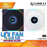 Gambar FAN CASING LIAN LI UNI FAN TL LCD 120 REVERSE BLADE - 120mm Single Pack ARGB Fan dari Techno Computer Bali Kota Denpasar 1 Tokopedia