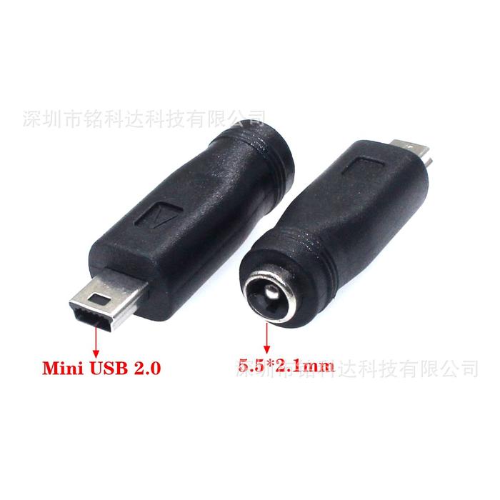 Adapter Power DC Female To Mini USB Male Konektor Converter