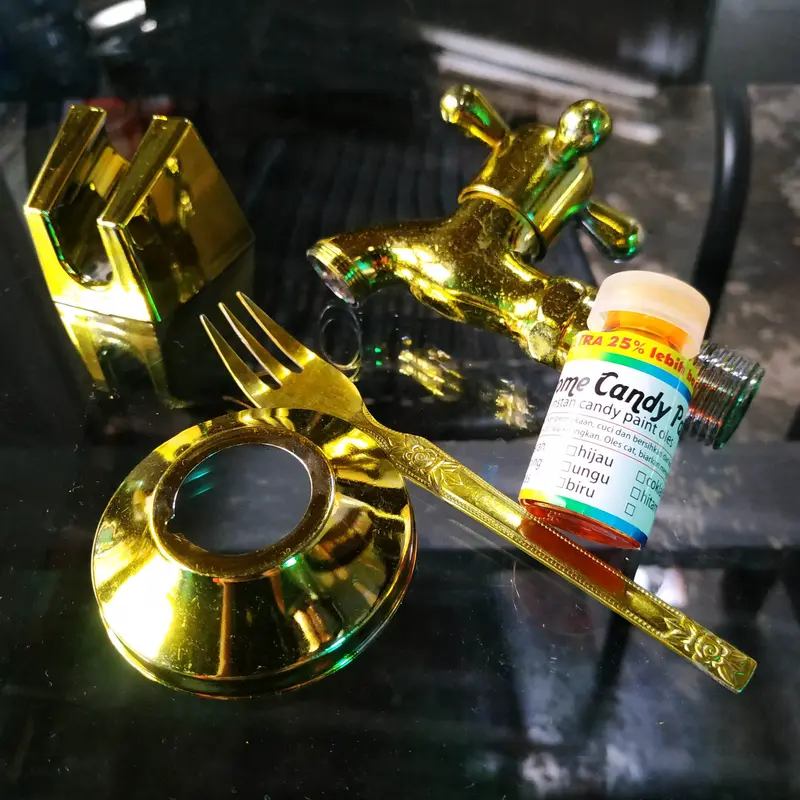 Pewarna LOGAM pelapis CHROME Candy Paint Instan ISI LEBIH BANYAK 25% 0