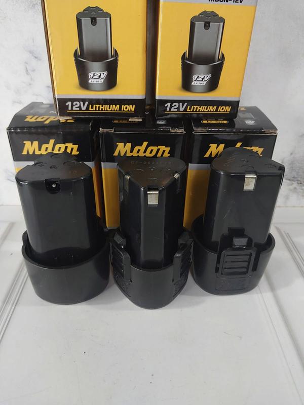 Baterai Bor Cordless Li-Ion 12 Volt Baterai Bor Electric Cordless Rechargeable batre Universal semua merk mdon edon ryu 1