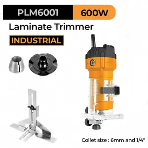 Laminate Trimmer (6mm 1/4") INGCO PLM6001 Mesin Mini Profil Router