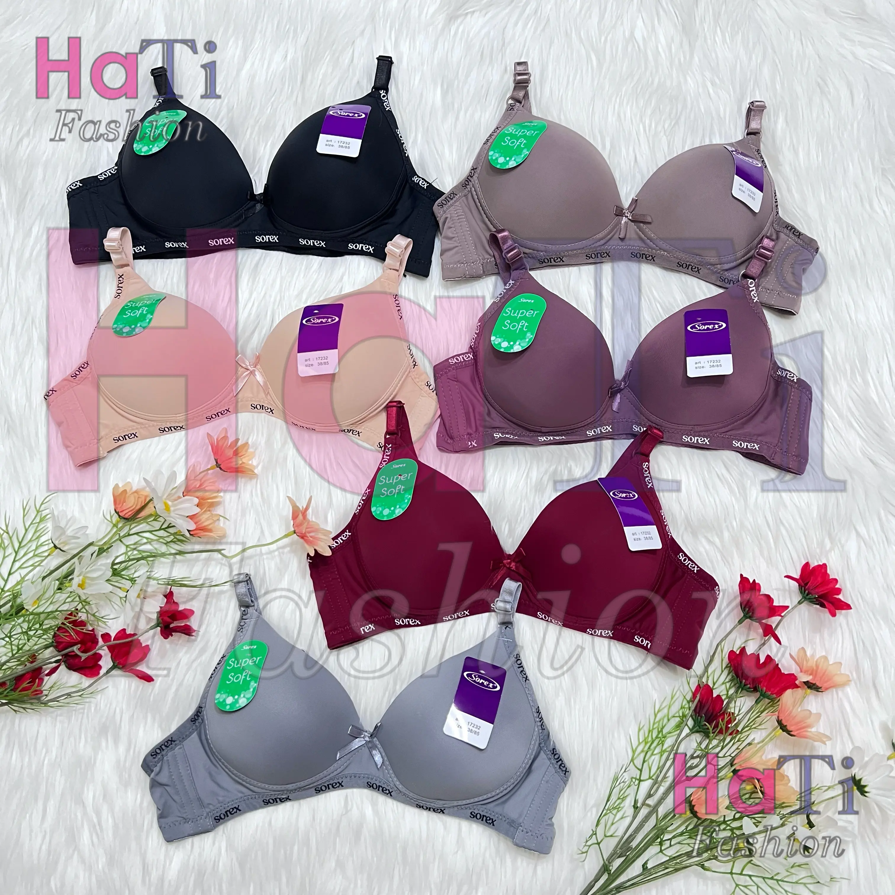 Bra Sorex 17232 - Tanpa Kawat - (size 34-40)