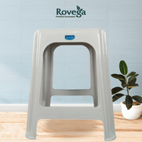 Gambar Rovega Kursi Plastik GSC-7777 Minimalis & Elegan Grey 36x36x46cm Karet Anti Slip Furniture Berkualitas Tinggi Chairs dari Rovega Premium Houseware Kota Administrasi Jakarta Utara 1 Tokopedia