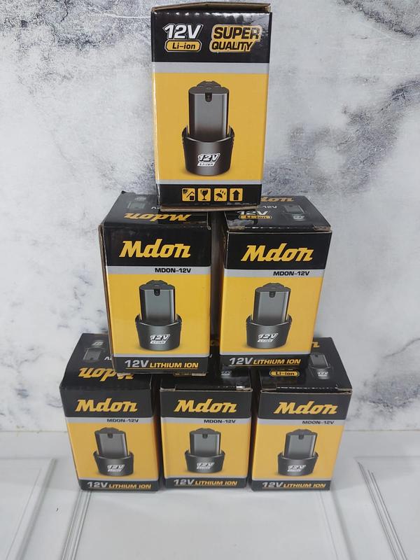 Baterai Bor Cordless Li-Ion 12 Volt Baterai Bor Electric Cordless Rechargeable batre Universal semua merk mdon edon ryu 4