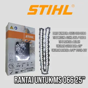 Rantai Chainsaw STIHL MS 066 25 inch ORIGINAL Part Number : 3653 000 0084