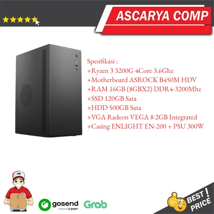 PC Rakitan Ryzen 3 3200G - PC Gaming Ryzen 3 0