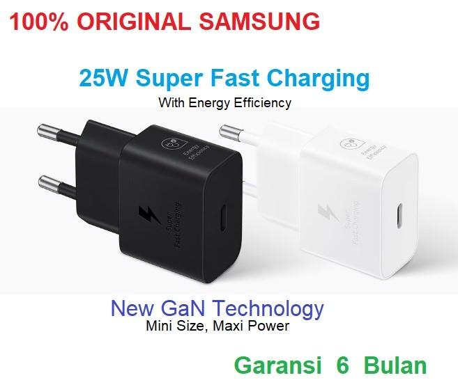 Gambar Adaptor Charger 25W Samsung Z Fold6 5G Gan Mini EP-T2510 Super Fast Charging Z Fold 6 5G Original 100% - Putih dari Dunia Aksesoris GadGet Kota Administrasi Jakarta Selatan Tokopedia