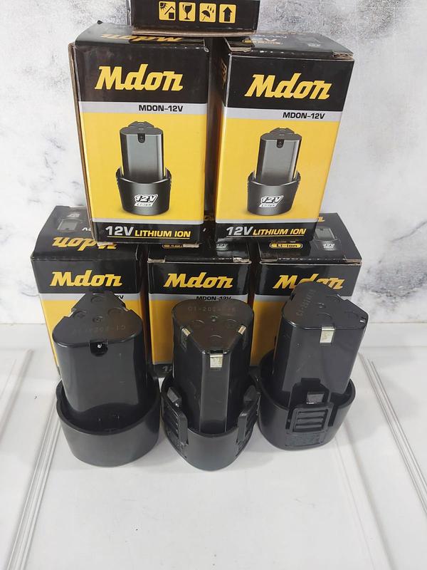 Baterai Bor Cordless Li-Ion 12 Volt Baterai Bor Electric Cordless Rechargeable batre Universal semua merk mdon edon ryu 2