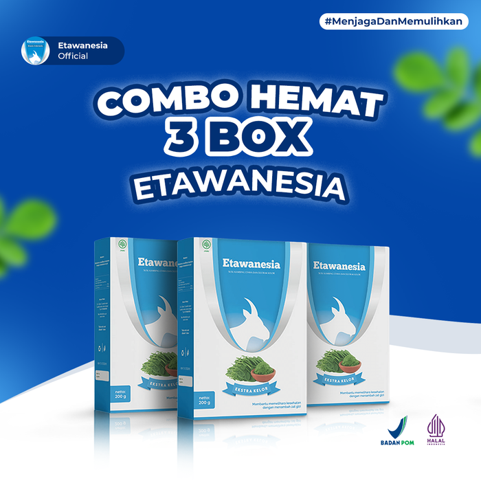 Gambar 3 BOX - Susu ETAWANESIA + EKSTRAK MORINGA FOLIUM Solusi Nafas & Tulang dari Etawanesia Official Jakarta Utara Tokopedia