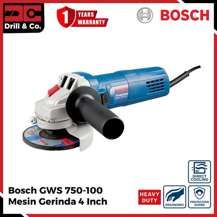Gambar Mesin Gerinda Bosch / Bosch GWS 750-100 dari Drill&Co Kota Administrasi Jakarta Barat Tokopedia