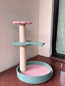 MIAW Cat Scratcher Cat Tree Kayu Mainan Kucing Garukan Cakaran Kucing Cat Condo Kucing Premium Rumah  Kandang Kucing Cat Tower