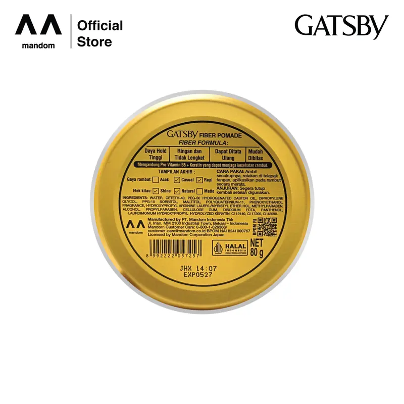 GATSBY Fiber Pomade 80 gr 2