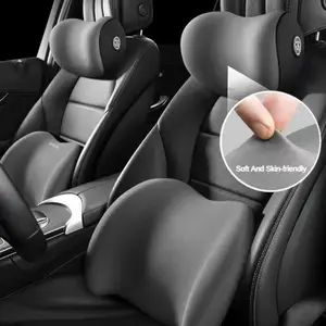 Bantal Leher Mobil Kursi Jok Mobil Sandaran Leher Kepala Memory Foam Headrest
