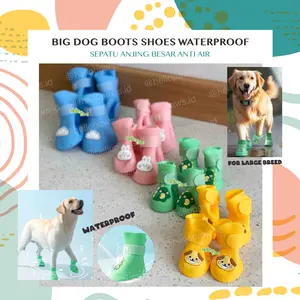 Large Dog Boots Waterproof Shoes - Sepatu Anjing Besar Tahan Anti Air