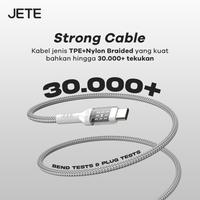 Gambar JETE CX11 Kabel Data 65W Fast Charging Micro - Garansi 2 Tahun - Putih dari Doran Gadget Official Kota Surabaya 3 Tokopedia