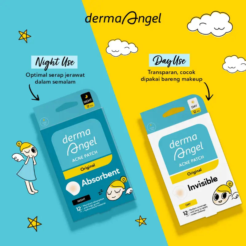 DERMA ANGEL Acne Gel Patch Day/Night/Mix Stiker Jerawat 3