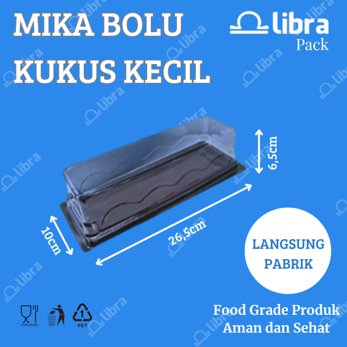 Gambar Mika Tray Bolu kukus Kecil / 50pcs Tray BK 2 Libra dari Libra Pack Kota Tangerang Tokopedia