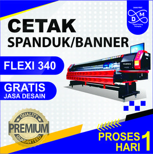 Banner Ukuran Custom | Flexi 340 gsm