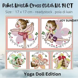Paket Kristik Sulam DIY Cross Stitch Jahit - Tea Cup Series