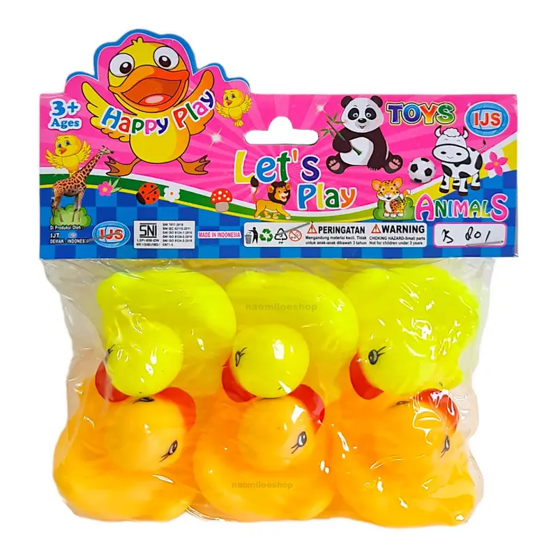 Mainan bebek Bayi (ISI 6 Pcs) Kamar Mandi karet BABY DUCK SNI duck 5