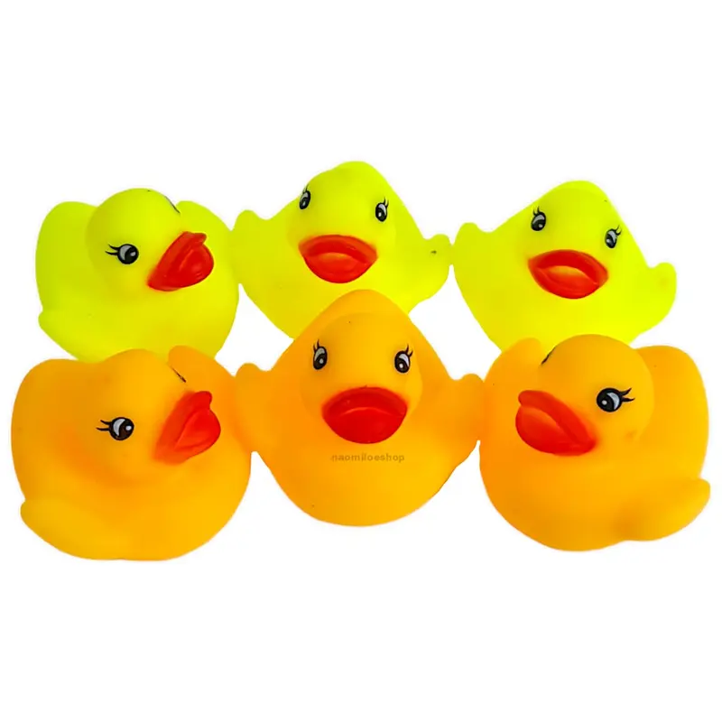 Mainan bebek Bayi (ISI 6 Pcs) Kamar Mandi karet BABY DUCK SNI duck 6