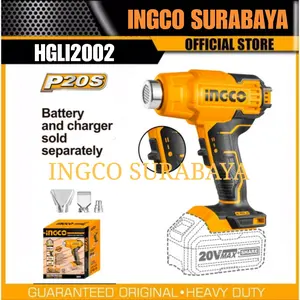 INGCO HGLI2002 HEAT GUN CORDLESS HOT PEMANAS TANPA KABEL 20V