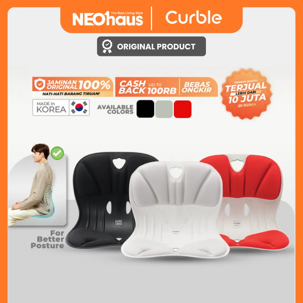 CURBLE CHAIR WIDER / Kursi Penopang Badan / Kursi Curble Korea