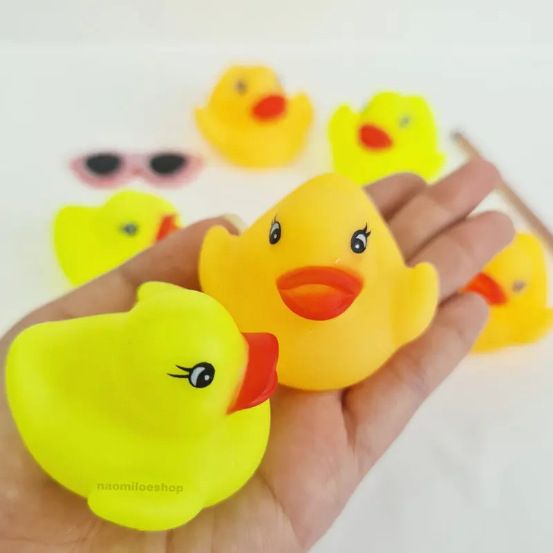 Mainan bebek Bayi (ISI 6 Pcs) Kamar Mandi karet BABY DUCK SNI duck 1