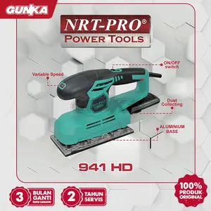 Finishing Sander (190 mm x 187 mm) NRT-Pro 941HD Mesin Amplas Listrik Kotak Halus Kayu Tembok