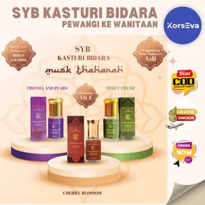 SYB KASTURI BIDARA MUSK THAHARAH ORIGINAL PARFUM AREA KEWANITAAN