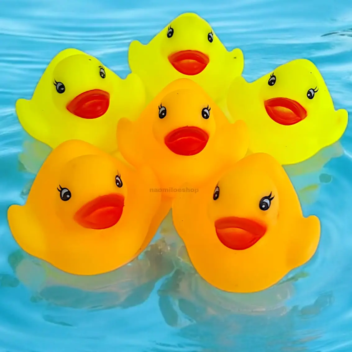 Mainan bebek Bayi (ISI 6 Pcs) Kamar Mandi karet BABY DUCK SNI duck