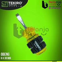 Gambar Tekiro Obeng Gagang Karet Minus (-) 6 x 38 mm Cushion Grip Obeng Min dari Belanja Teknik Kota Bogor 1 Tokopedia