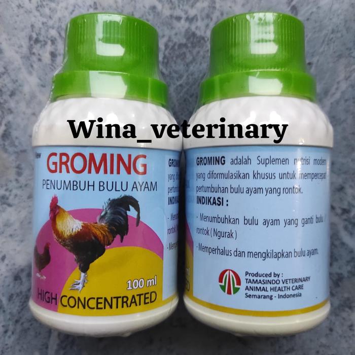 Gambar GROMING 100 ml - Penumbuh Bulu Ayam dari Wina Pet and Poultry Kota Semarang Tokopedia