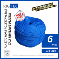 Gambar RIGTEC Tali Tambang Plastik PE 6 mm 1/4 Inch 200 Meter Plastic Rope Polyetylene dari RIGTEC OFFICIAL Kota Administrasi Jakarta Utara 1 Tokopedia
