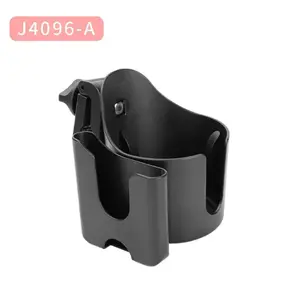 Black 2 in 1  Stroller Cup Handphone HP Holder Universal Drink Bottle Tempat Botol Susu Minum Bayi Clip Clamp Baby Bottle Kereta Dorong Kuat Premium Quality | J4096A | 7.001.0083