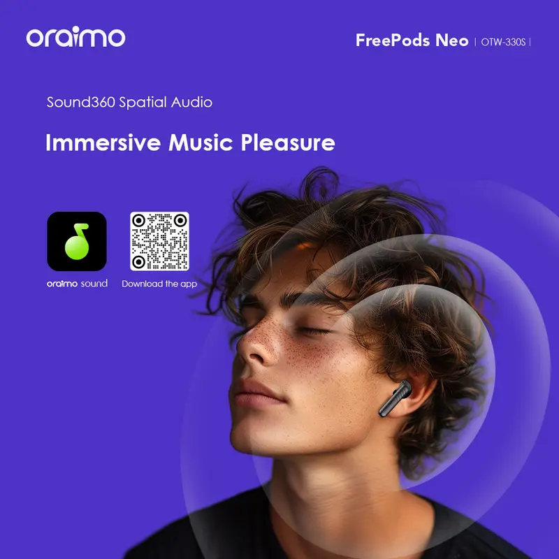 Oraimo x MPL Mobile Legends TWS Freepods Neo OTW-330S Special Collaboration Edition True Wireless Stereo Bluetooth ENC Gaming Low Latency IPX4 Waterproof 5