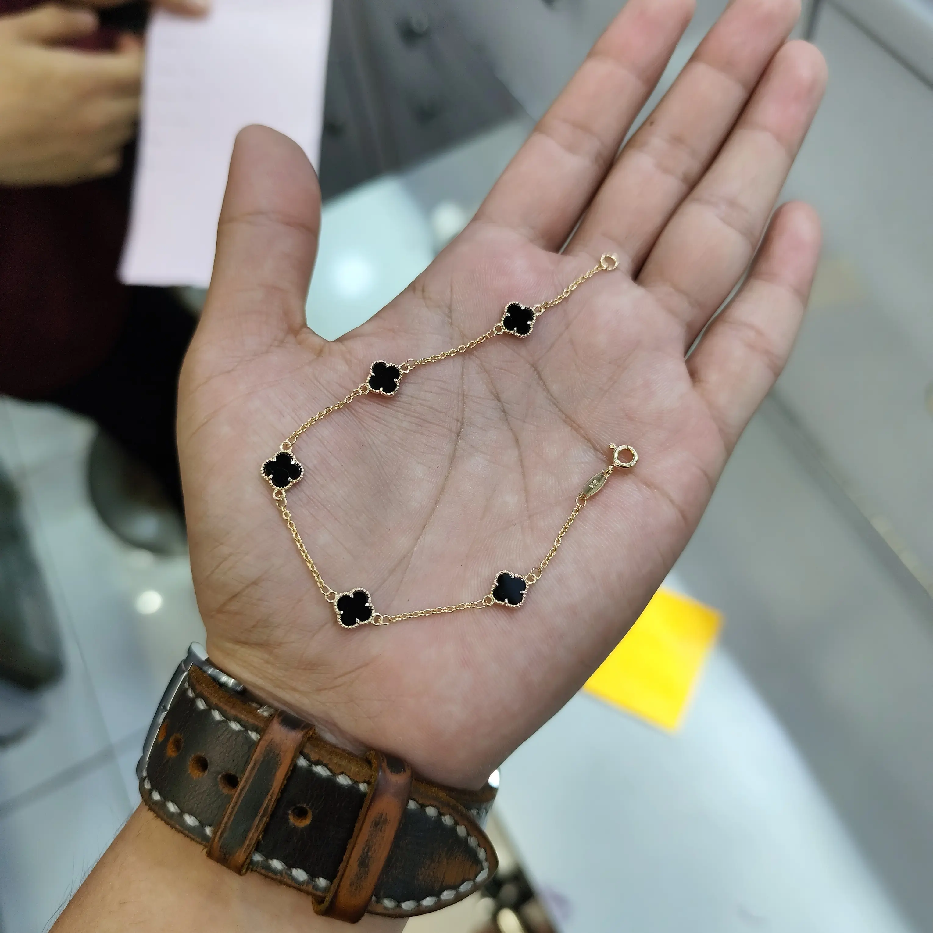 SBJ - Gelang Emas Kuning Perhiasan Emas Asli 375 GMM177