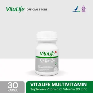 Vitalife Multivitamin C D3 Zinc - 30 Kapsul