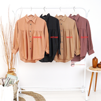 Gambar Kemeja Wanita lengan Panjang Bahan LINEN PREMIUM / Blouse Wanita style Korean - Orange dari PAKAIANMURAH92 Kota Administrasi Jakarta Timur 4 Tokopedia