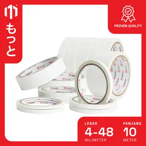Double Tape Aneka Ukuran 10 Meter - Motto Tape