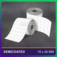 Gambar Custom Label Semicoat 15x20 mm 6 Line Barcode Bahan Semicoated 15 x 20 10000pcs dari Barcode Store Solutions Kota Administrasi Jakarta Pusat 1 Tokopedia