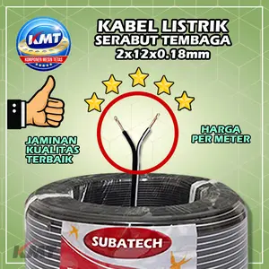 Kabel Listrik Ganda Serabut Per-Meter