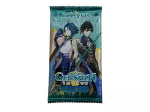 kartu anime one piece kimetsu no yaiba genshin isi 10pcs